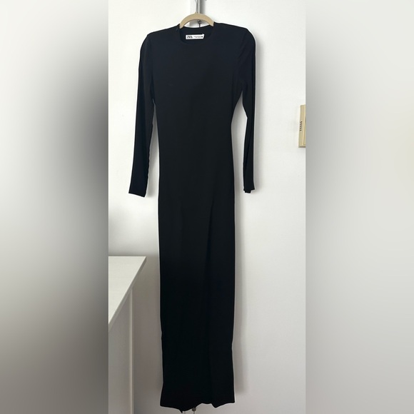 NWOT Zara Collection open back black maxi dress - Picture 5 of 8